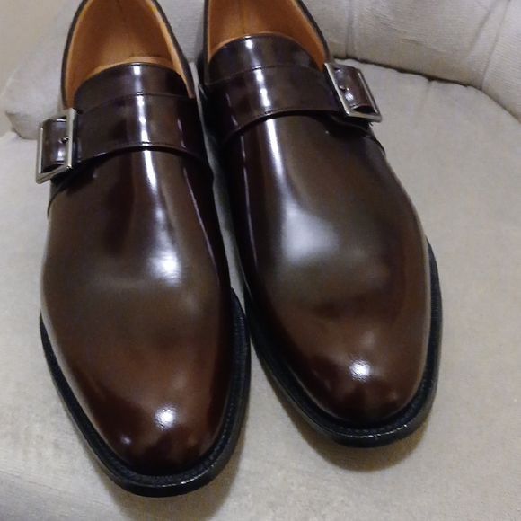 Church's Burgundy Polished Binder Monk Strap Shoes - Picture 8 of 12